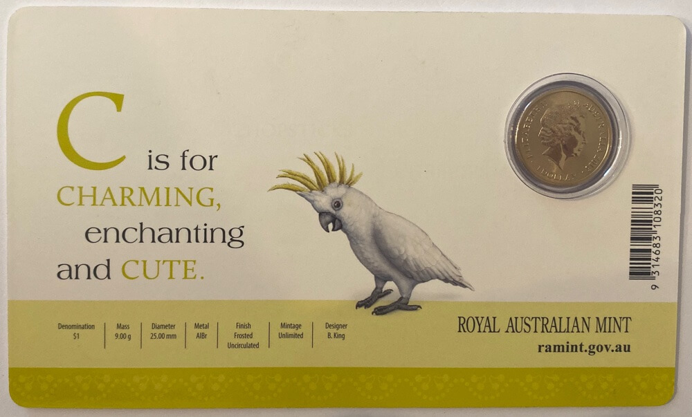 2016 1 Dollar Uncirculated Coin Alphabet C for Cockatoo product image