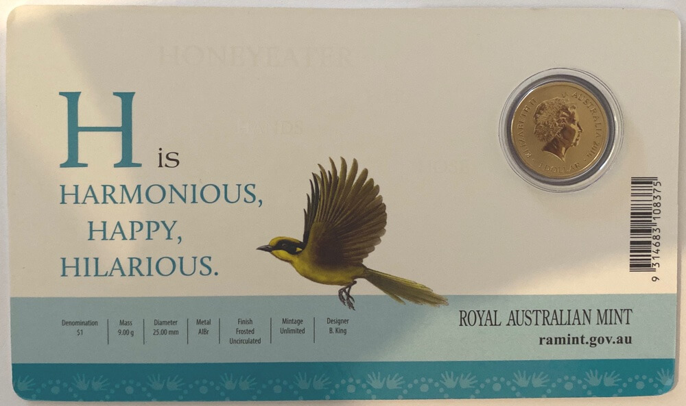 2016 1 Dollar Uncirculated Coin Alphabet H for Honeyeater product image