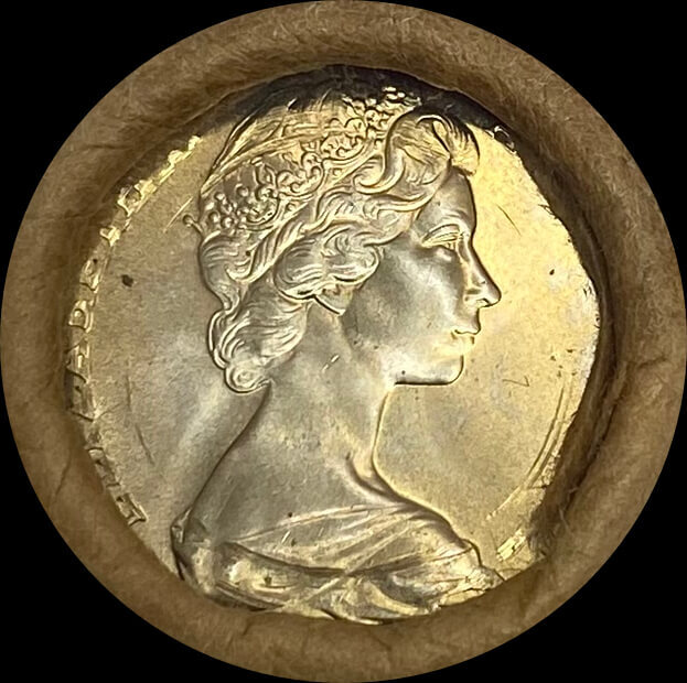 1974 5 Cent Coin Mint Roll Heads / Tails