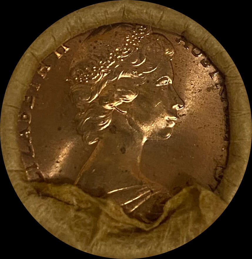 1971 Two Cent RAM Mint Roll Heads / Tails