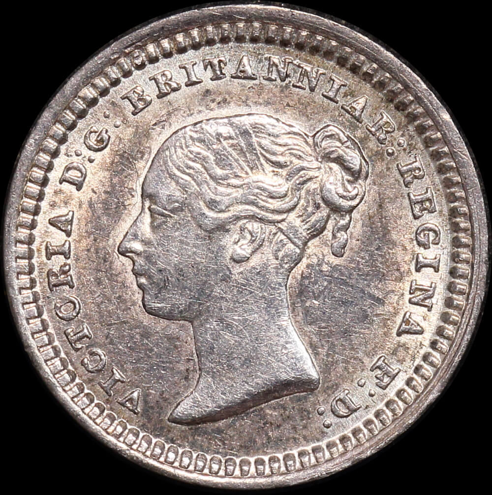 Ceylon 1843 Silver 1 1/2 Pence KM#728 about Unc product image