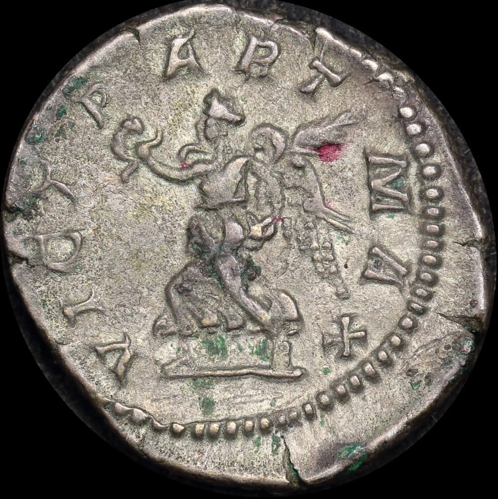 Ancient Rome (Imperial) 202 210 AD Septimius Severus Silver Denarius Victory RIC IV 295 good VF