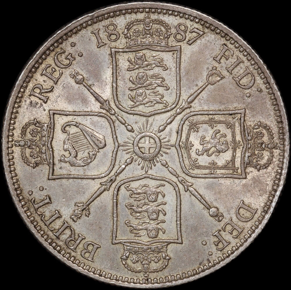 1887 Silver Florin Victoria S#3925 good EF product image