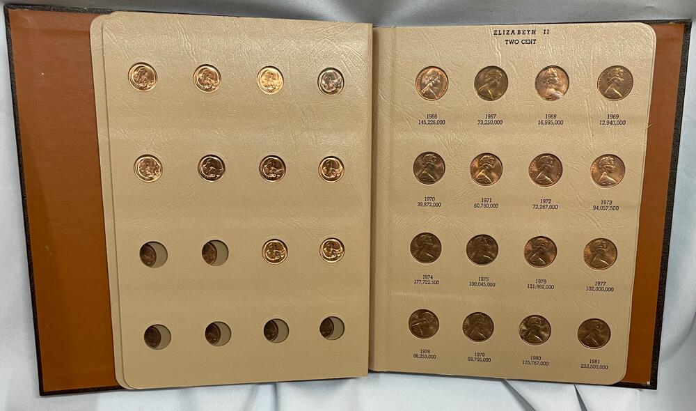 Complete Date Set of Australian Decimal Coins 1966~1996 Housed in a Dansco Albums product image