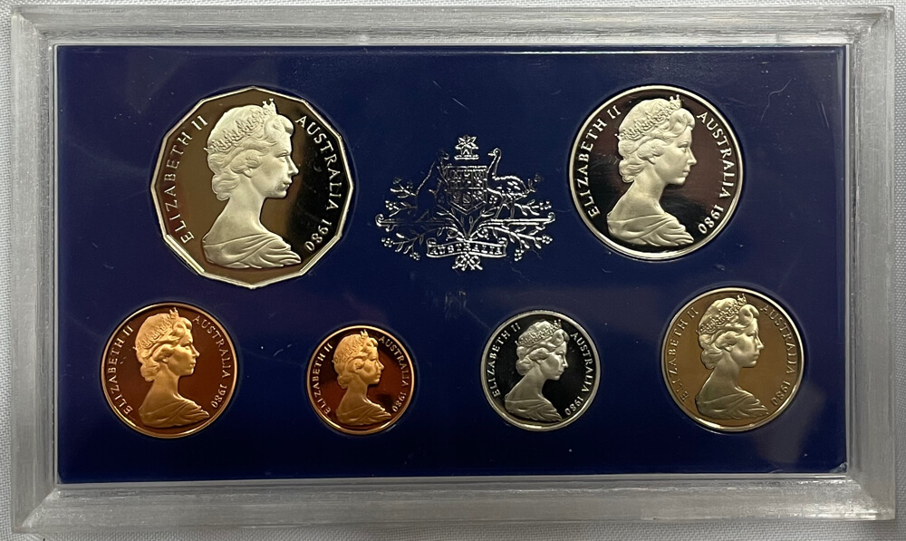 Australia 1980 Proof Coin Set Damaged Packaging