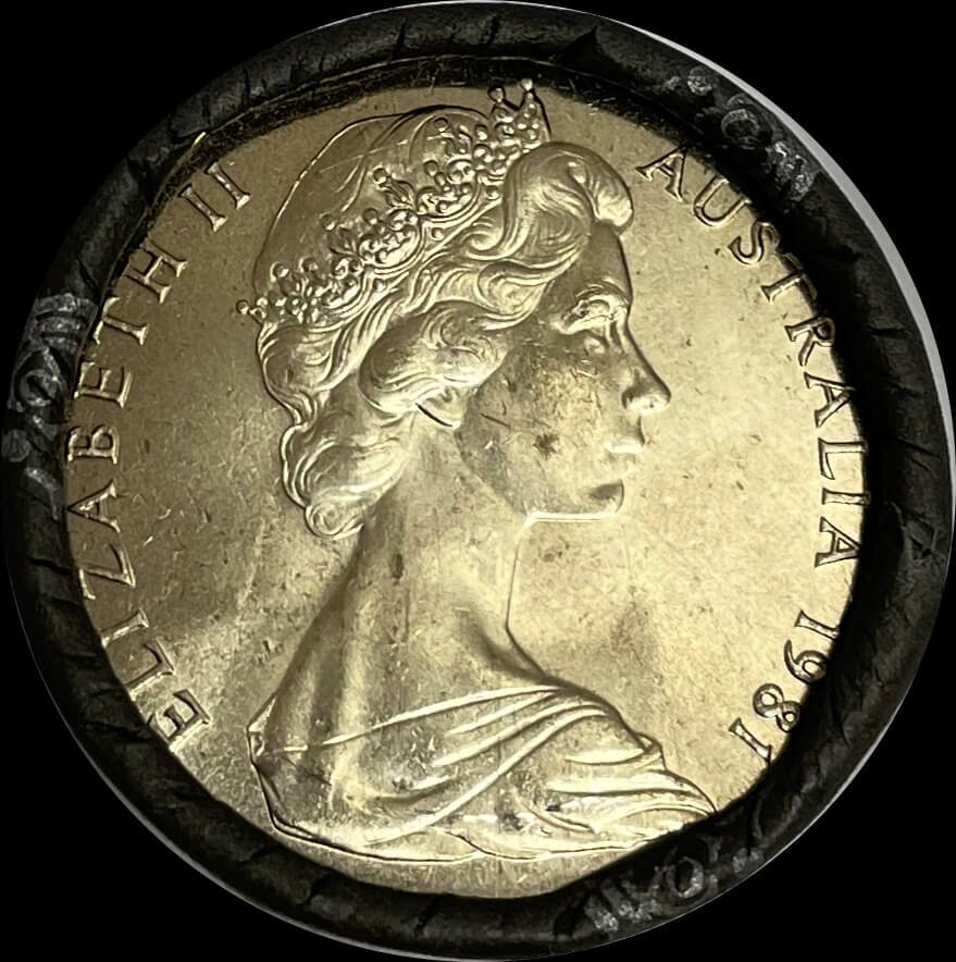 1981 50 Cent Cotton & Co Roll of 20 Coins - Coat of Arms