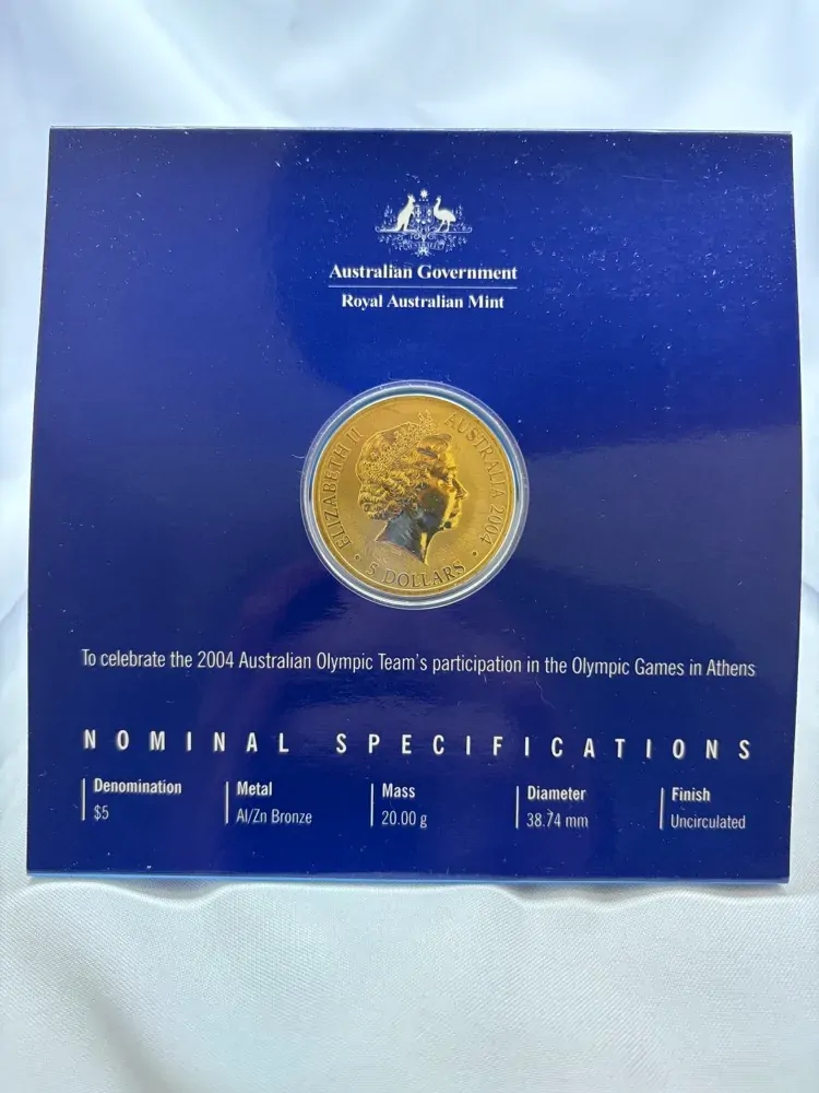 2004 5 Dollar Uncirculated Coin The Journey Continues Sydney to Athens product image
