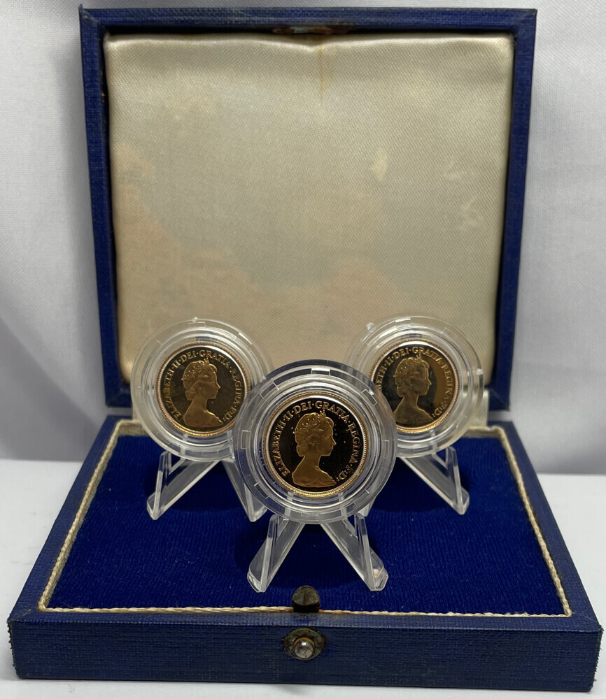 United Kingdom 1982-1984 Proof Half Sovereign 3 Coin Collection product image