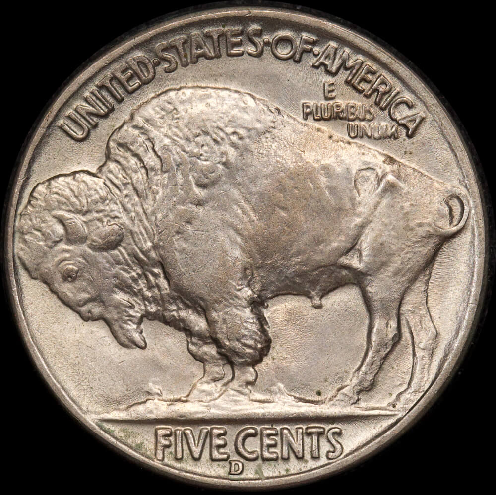 United States 1938-D Buffalo Nickel Choice Uncirculated product image