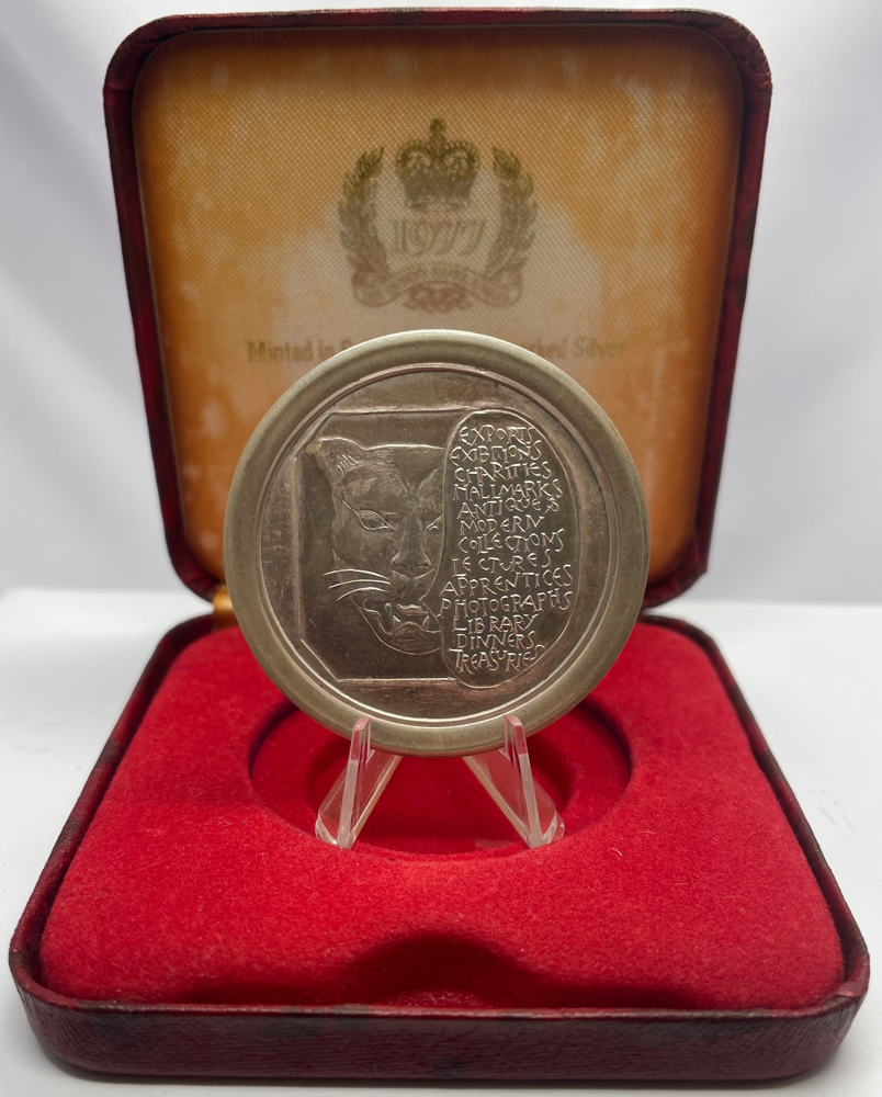 Great Britain 1977 Silver Medal The Worshipful Company of Goldsmiths 650th Birthday
