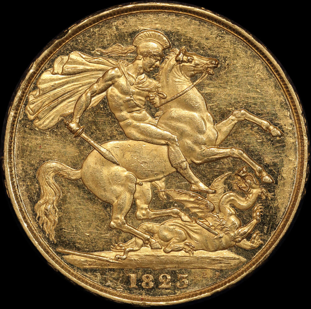 1823 Gold Two Pounds George IV S#3978 good EF product image