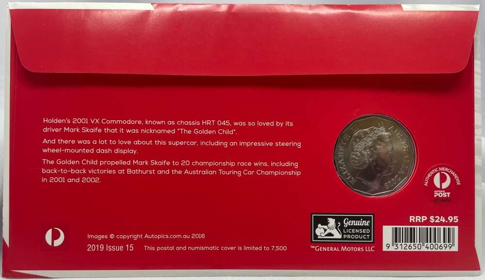 2018 PNC 50 Cent Holdens Legends 2001 VX Commodore product image