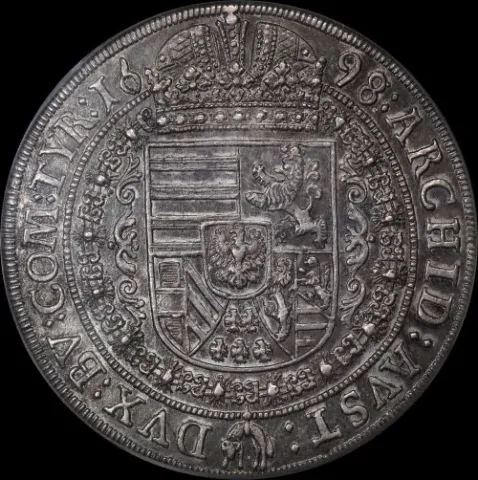 Austria (Hall) 1698 Silver Thaler Leopold I Dav#3248 PCGS AU58 product image