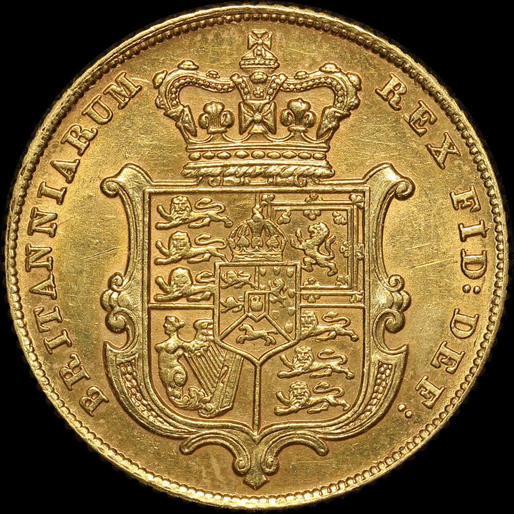 1827 Gold Sovereign George IV S#3801 about Unc product image
