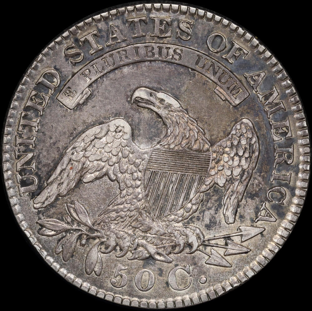 USA 1829 Silver Half Dollar Capped Bust KM#37 EF product image