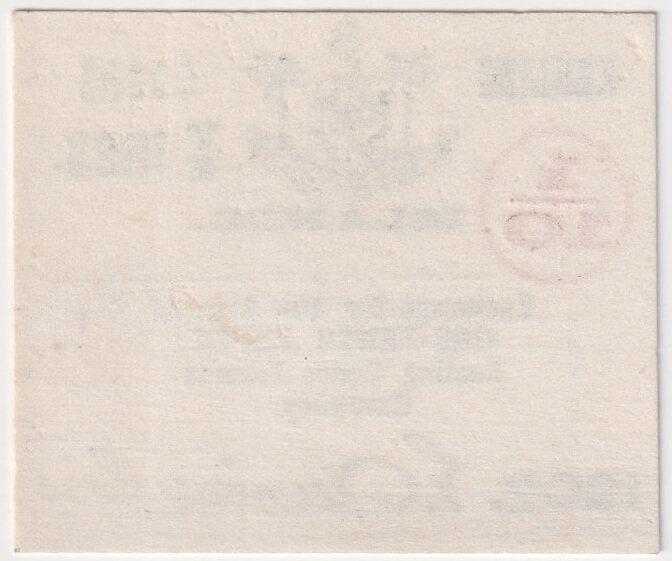 Keeling-Cocos Islands 1902 1/10th Rupee Exchange Note P#S123 about Unc product image