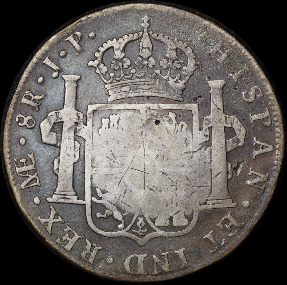 Leeward Islands St. Croix Silver Counter-Stamped Dollar Fine product image