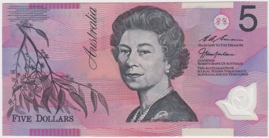 1997 $5 Note MacFarlane/Evans R218b Uncirculated