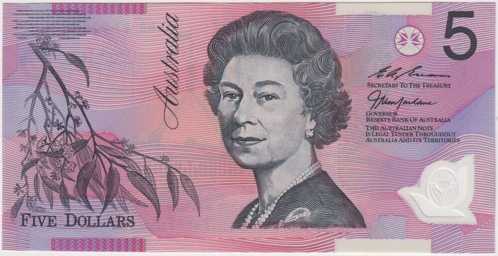 1997 $5 Note MacFarlane/Evans R218bL HB97 Last Prefix Uncirculated