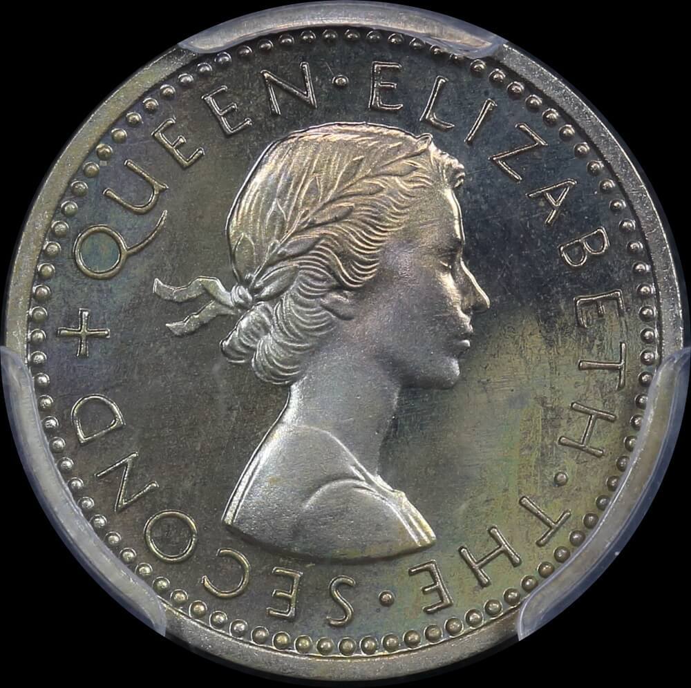 New Zealand 1964 Threepence KM#25.2 PCGS PR66CAM product image