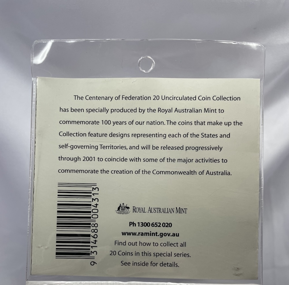Australia 2001 Federation Two Coin Uncirculated Set Western Australia