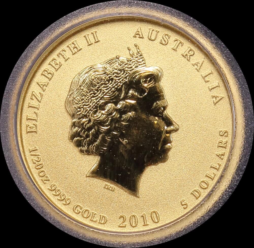 2010 Gold Lunar 1/20ozt Specimen Coin Tiger product image