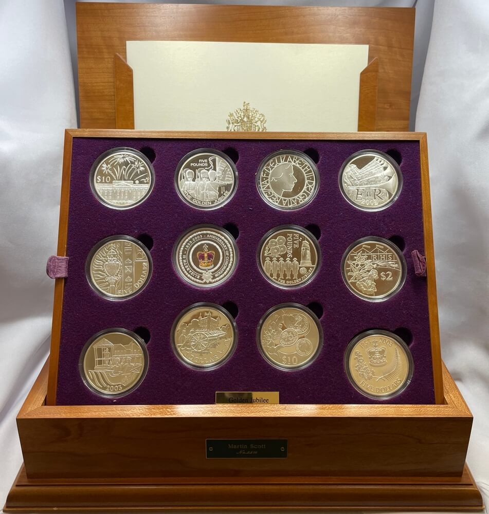 United Kingdom 2002 Silver Proof 24 Coin Golden Jubilee Collection product image