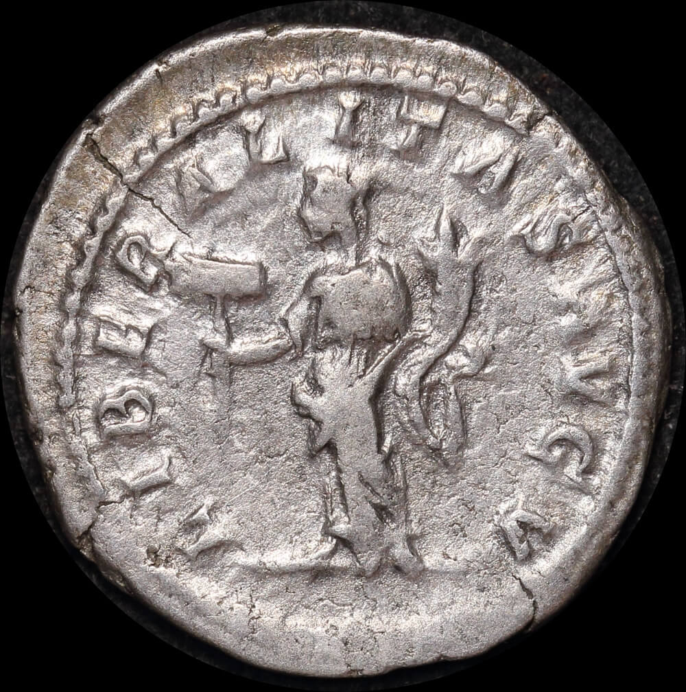 Ancient Rome (Imperial) 209 - 211 AD Geta as Augustus Silver Denarius RIC IV 88 good VF