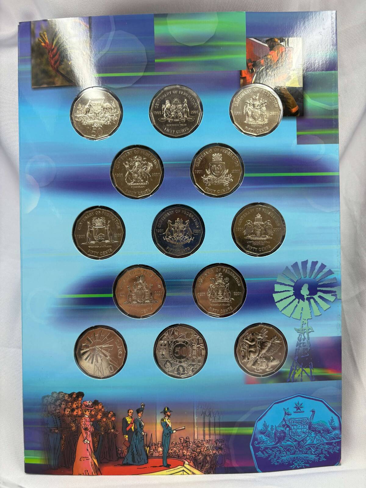 2001-2004 Sherwoods 50 Cent Uncirculated 13 Coin Collection