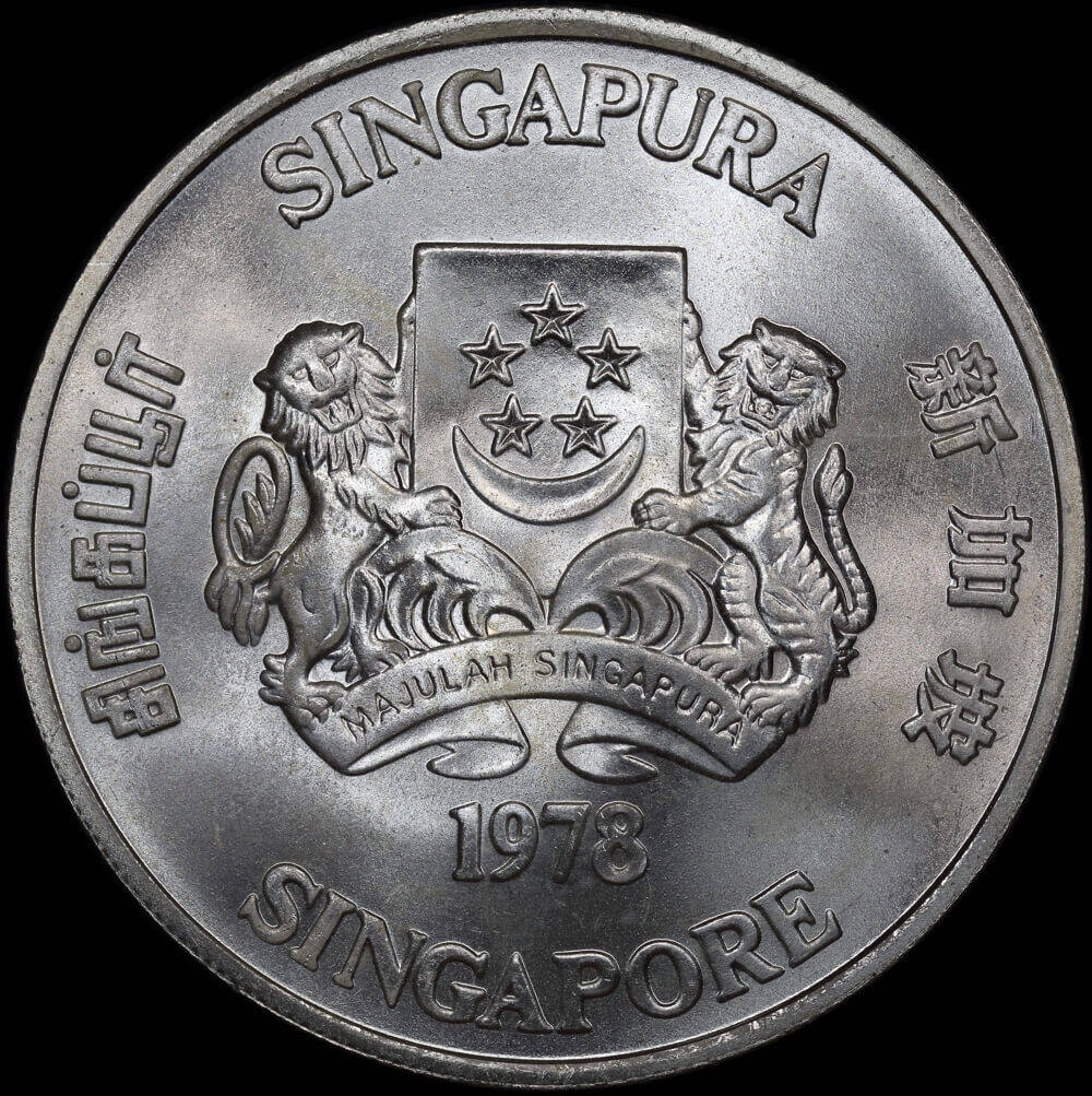 Singapore 1978 Silver $10 Coin Uncirculated product image