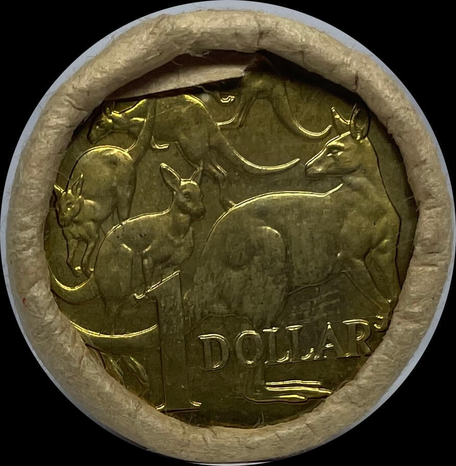 1984 One Dollar Coin Mint Roll Mob of Roos Tails/Tails