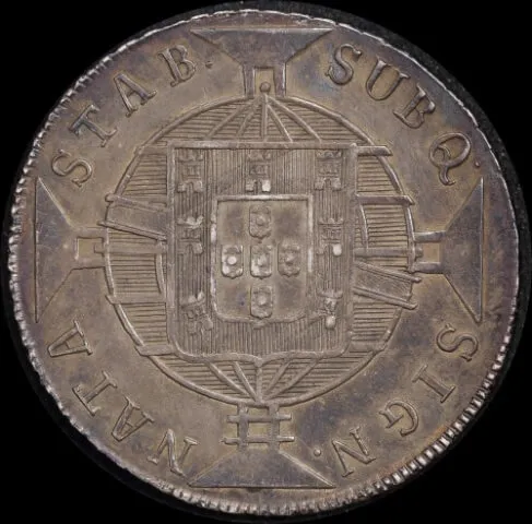 Brazil 1819-R Silver 960 Reis 326.1 good EF
