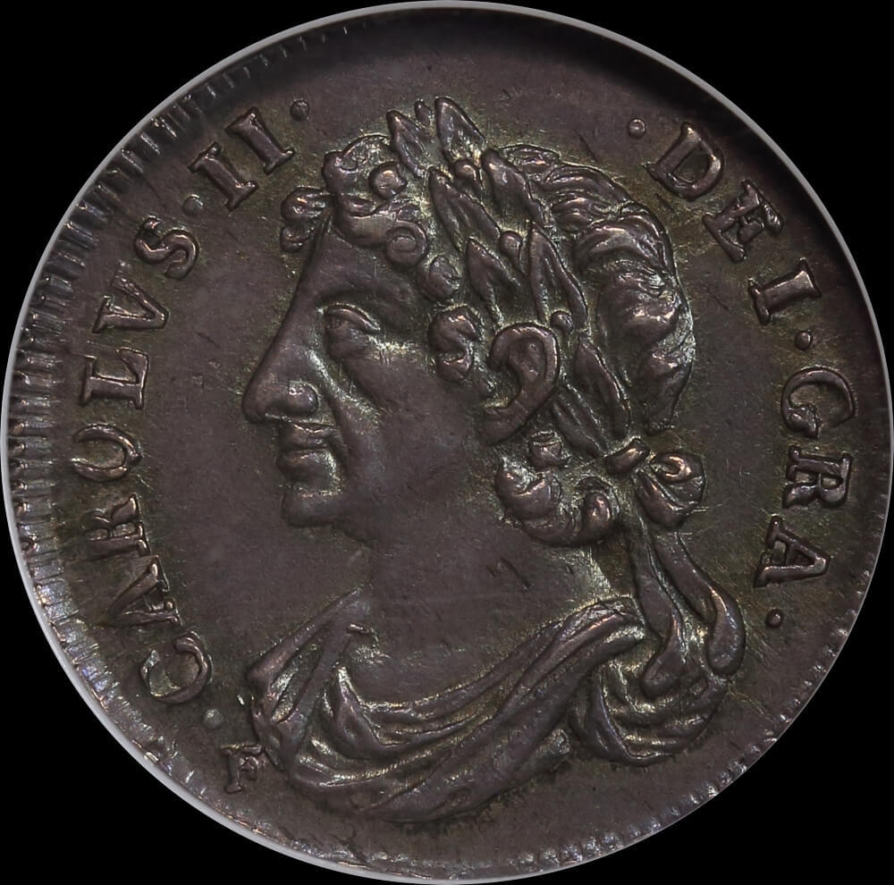 Scotland Charles II 1681/0 Silver Quarter Merk S# 5624 NGC MS63 product image