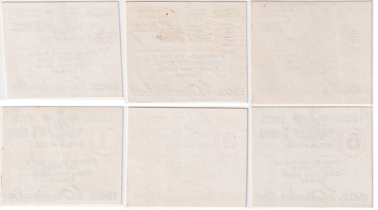 Keeling-Cocos Islands 1902 Set of 6 Currency Notes product image