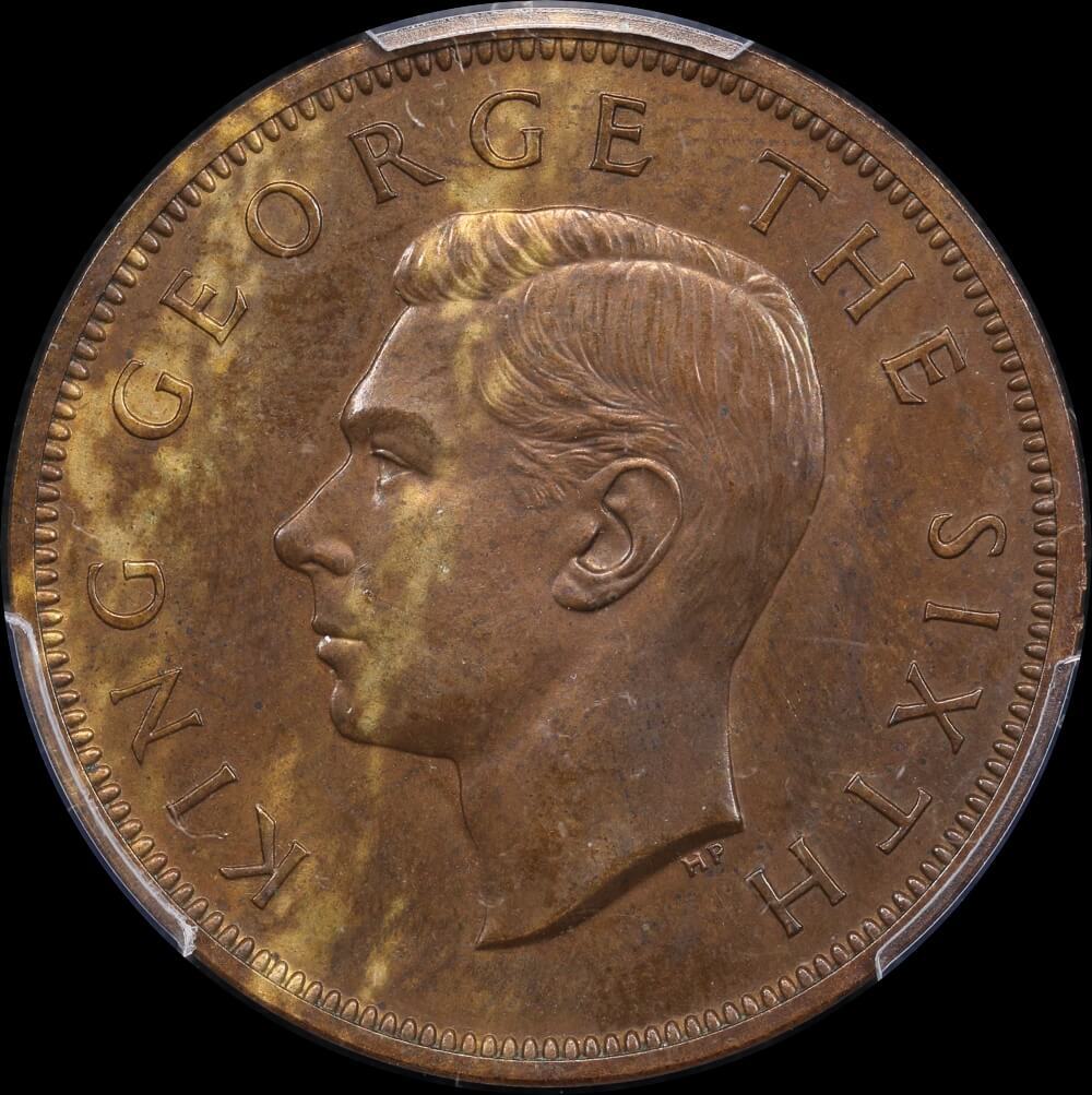 New Zealand 1949 Penny Proof PCGS PR63BN product image