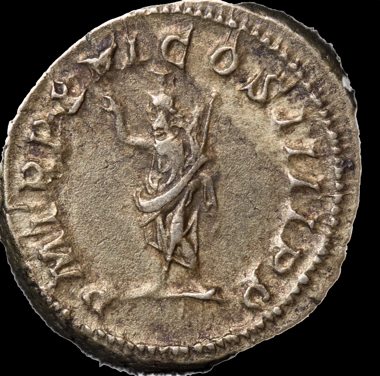 Ancient Rome (Imperial) 213 AD Caracalla Silver Denarius RIC IV 208a Good VF