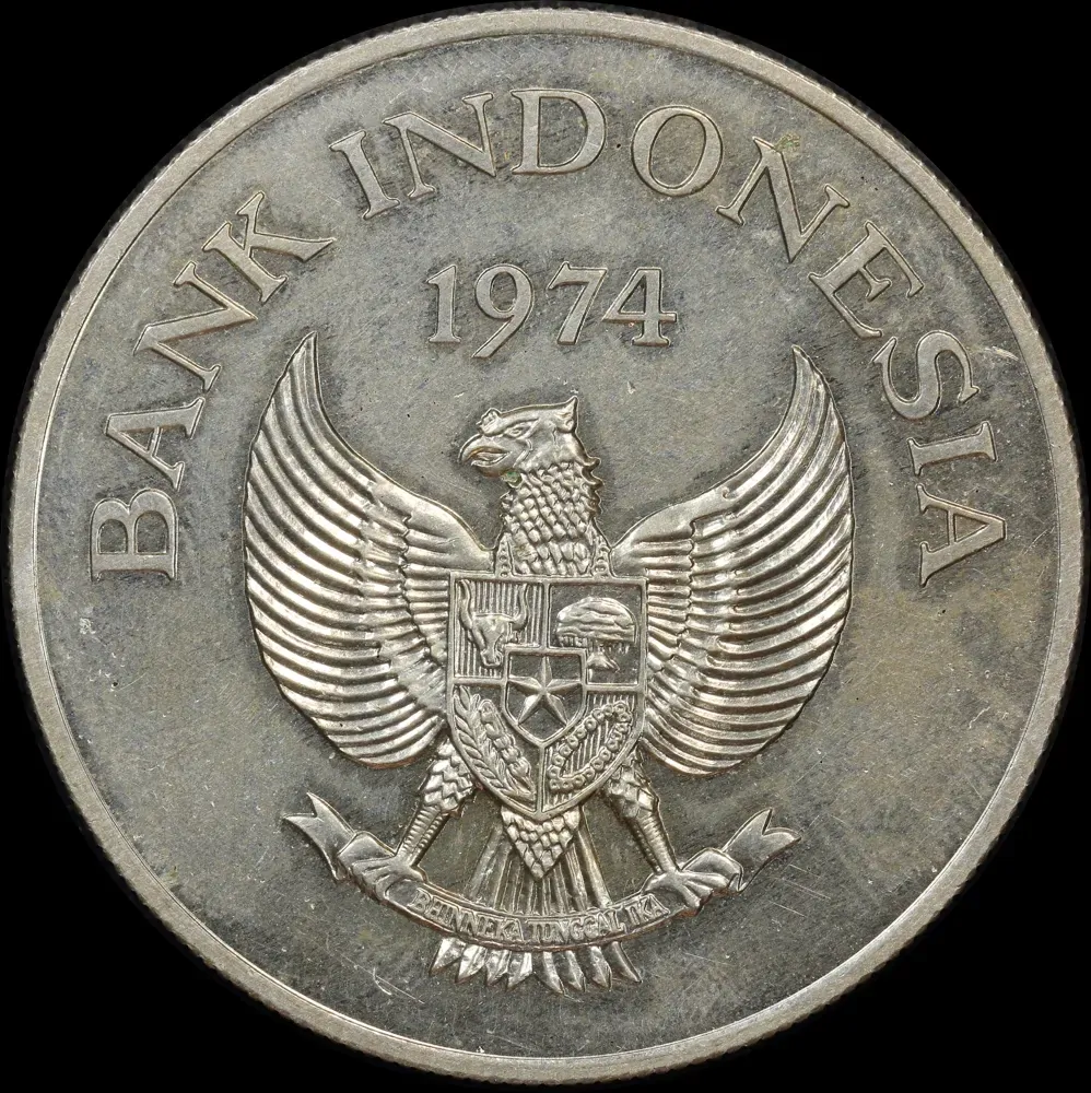 Indonesia 1974 Silver Uncirculated 2,000 Rupiah - Tiger KM#39 product image