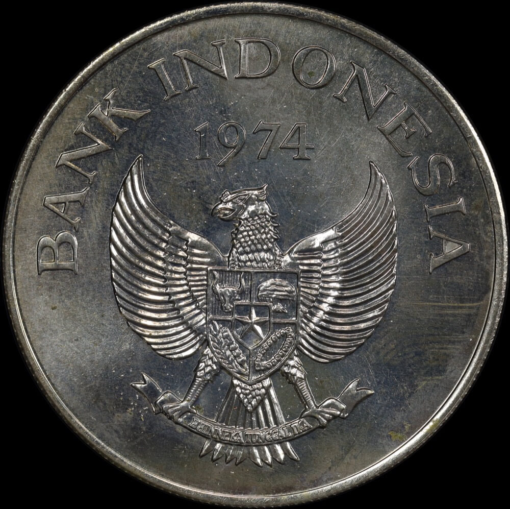 Indonesia 1974 Silver 5,000 Rupiah KM#40 Uncirculated - Orangutan product image