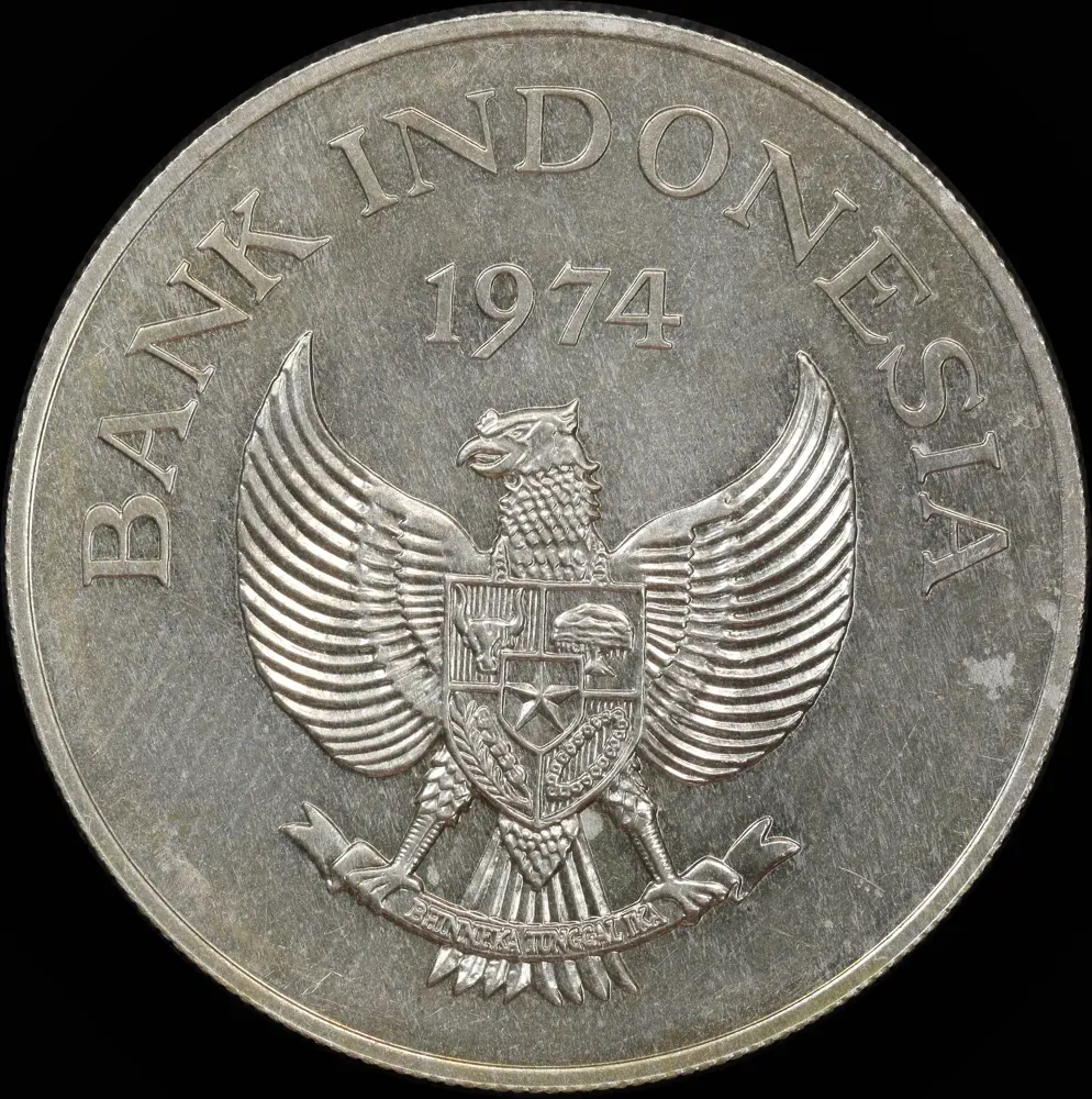 Indonesia 1974 Silver 5,000 Rupiah KM#40 Uncirculated - Orangutan product image