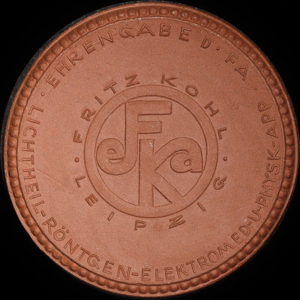 Germany (Leipzig) 1922 Porcelain Medallion Fritz Kohl Uncirculated product image
