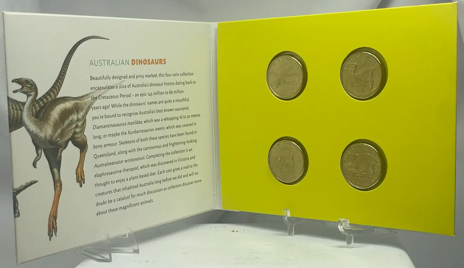 2022 $1 Four Coin Mintmark & Privy Mark Set - Dinosaurs Down Under