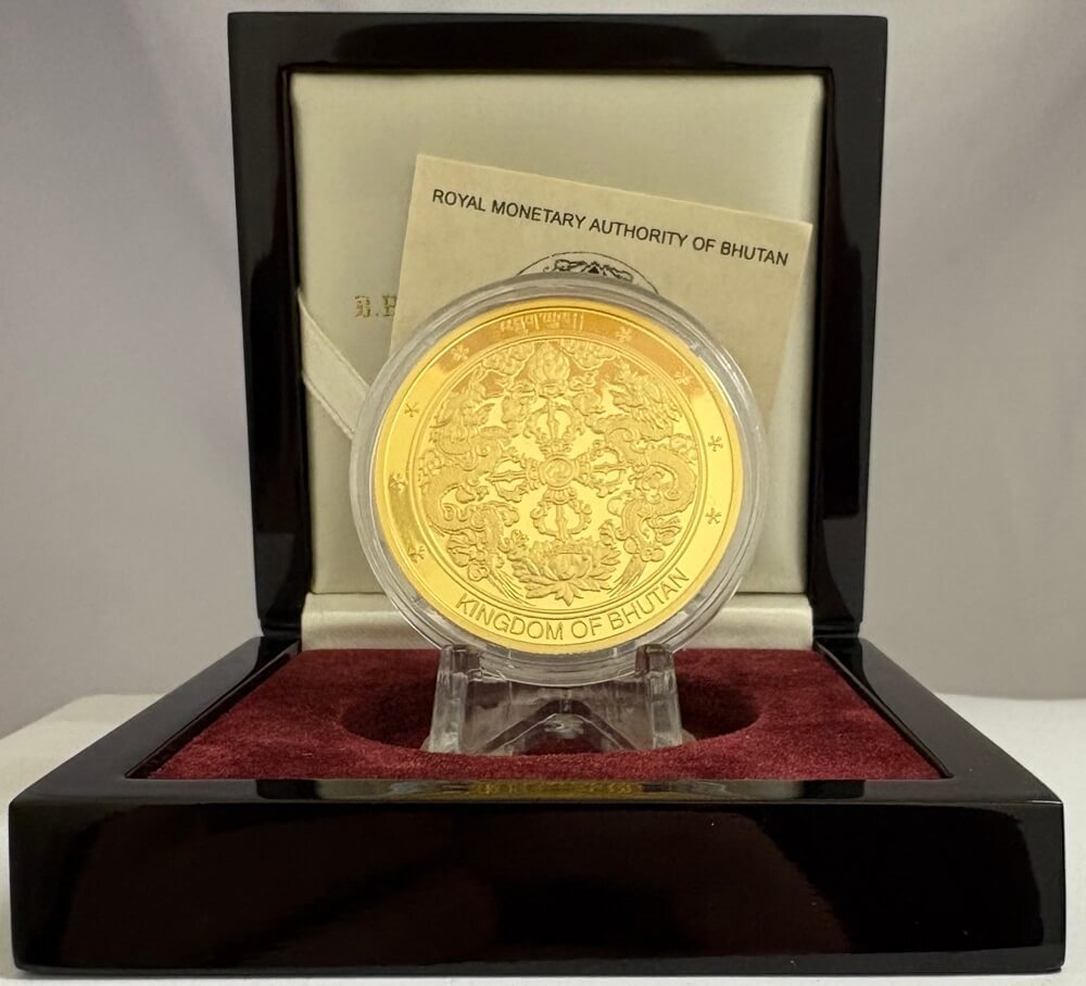 Bhutan 2000 Gold Proof 3,000 Ngultrums KM#163 Lunar Dragon product image