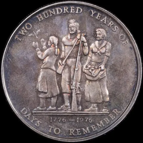 USA 1976 Silver Medallion Georgia Commission National Bicentennial 