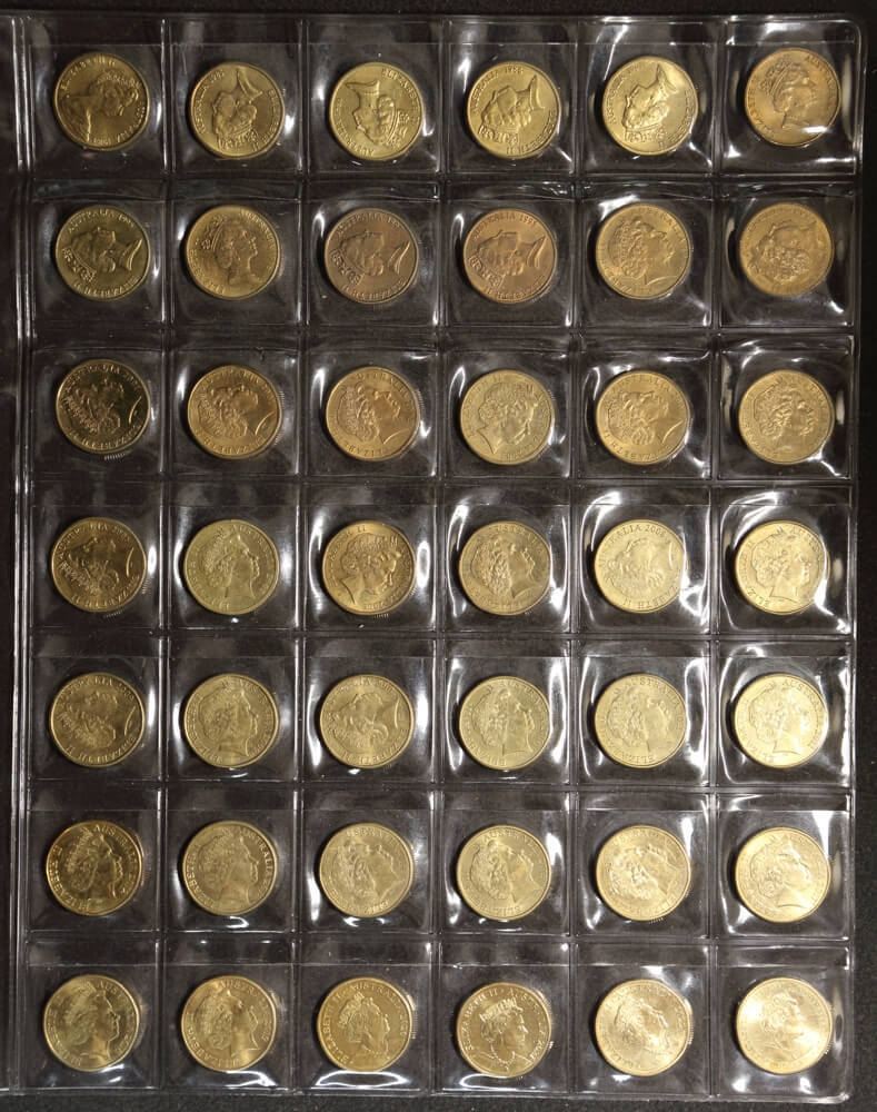 1984-2023 $1 Comprehensive Collection of 54 Uncirculated Coins