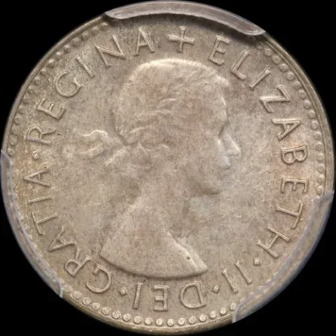 1953 Threepence Gem Unc (PCGS MS62)