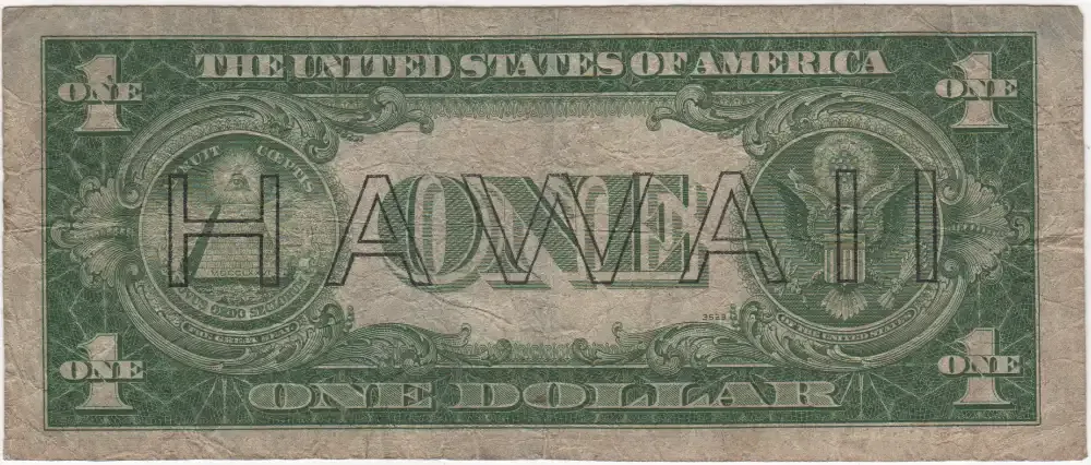 United States 1942 $1 Hawaii Emergency Currency P#36 Very Good product image