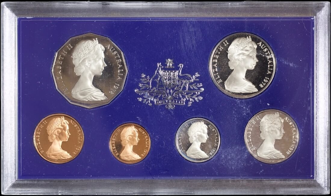 Australia 1978 Proof Coin Set Damaged Packaging