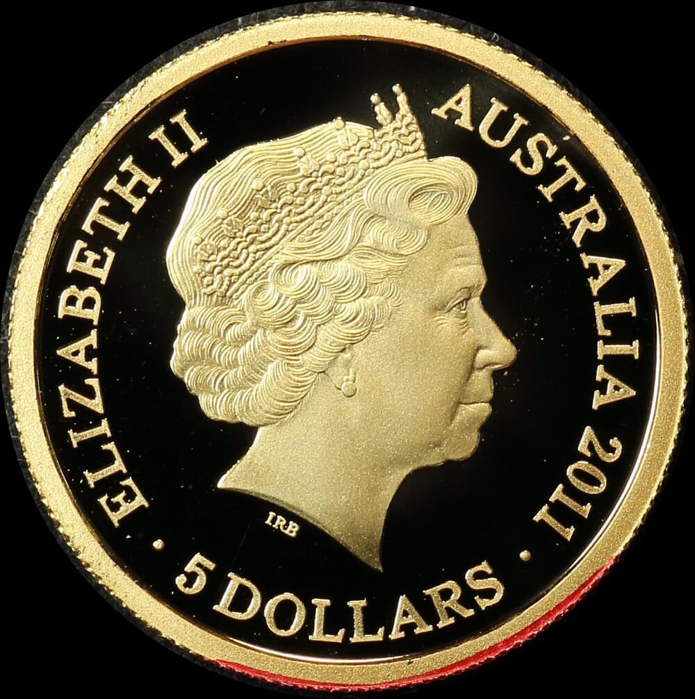 2011 Gold 5 Dollar Proof Coin Fremantle Prison ex RAM Master Collection