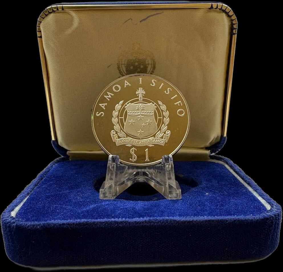 Western Samoa 1977 Silver 1 Tala Proof Coin KM#24a Silver Jubilee product image