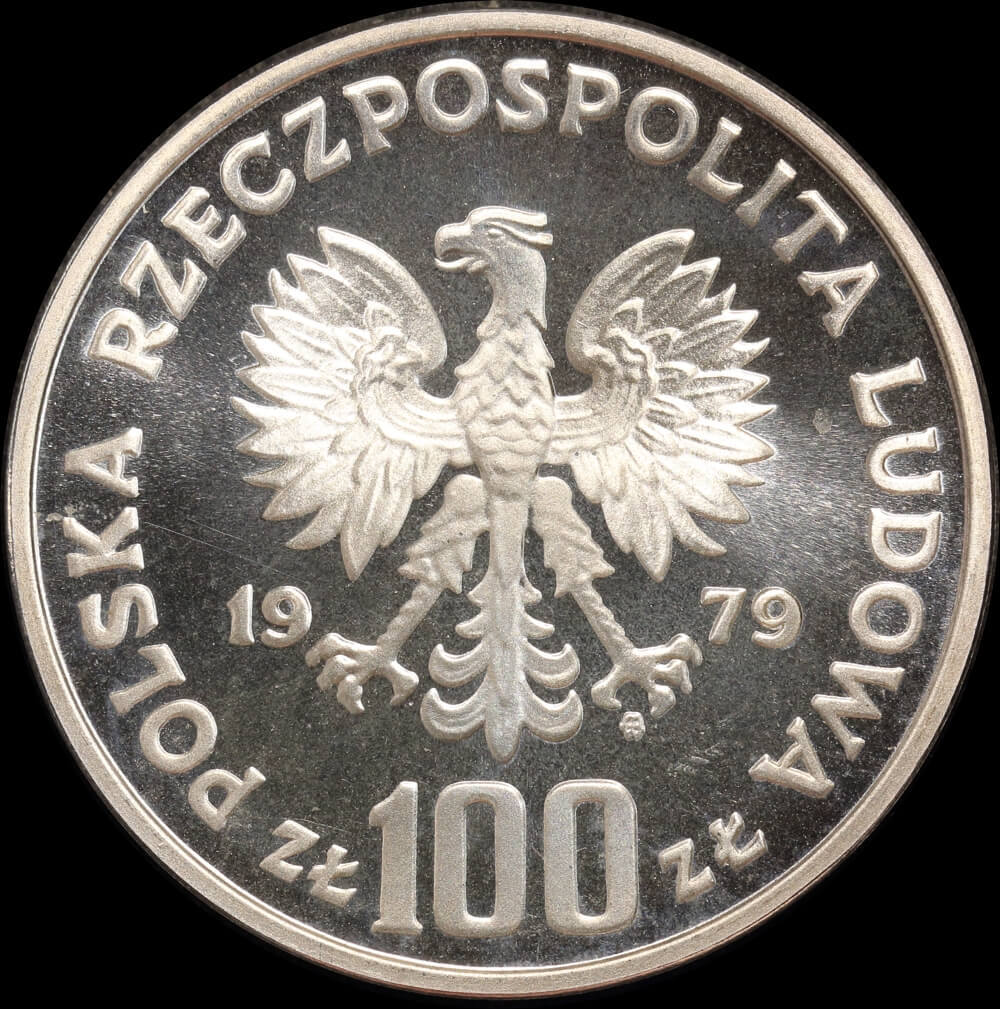 Poland 1979 Silver Proof Coin 100 Zlotys Y#104 Lynx product image